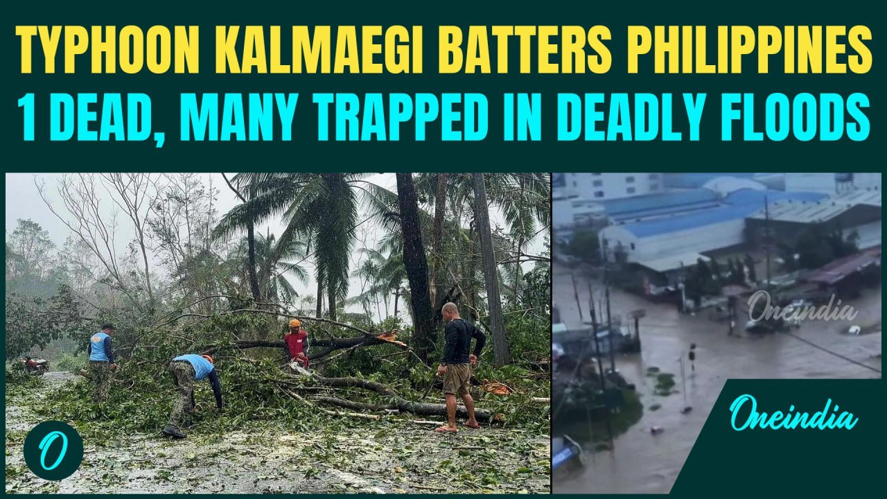 Typhoon Kalmaegi MAKES LANDFALL in Philippines: 1 Dead, 150,000 Evacuated As Typhoon Triggers Floods