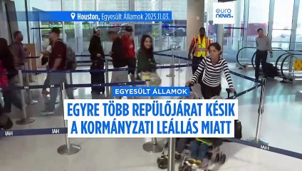 USA: egyre több a járatkésés a hosszúra nyúló kormányzati leállás miatt