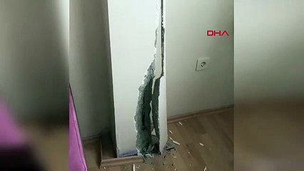 Kolonlarında çatlak oluşan biri 3 diğeri 4 katlı 2 apartman daha tahliye edildi!