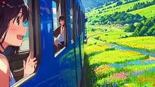 Sunlit Countryside Train