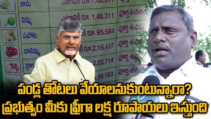 Agriculture Schemes : పండ్ల తోటలు వేసుకునే రైతులకు శుభవార్త | Oneindia Telugu
