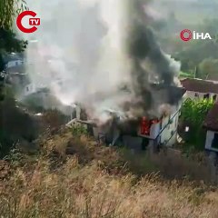 Uyuşturucuyla yakalanmamak için evini ateşe verdiği iddiası