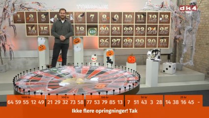 Ernst i halloween bingo og gevinst på i alt 14.000 kroner med JACKPOT | Vinder en bamse og en tur på lykkehjulet | SIFA tv bingo sendt den 31 Oktober 2025 på DK4
