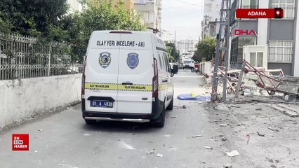 Adana'da asansörlü iskele metrelerce yüksekten düştü