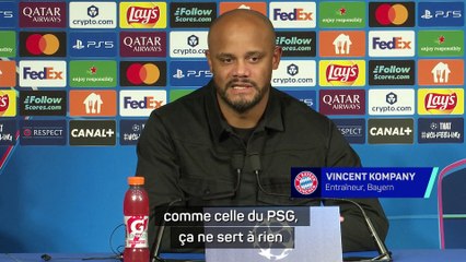 Kompany : "Quand on le bat en novembre 2024, le PSG était déjà très fort"