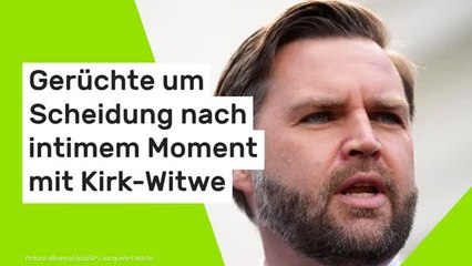 J.D. Vance: Gerüchte um Scheidung nach intimem Moment mit Kirk-Witwe Erika