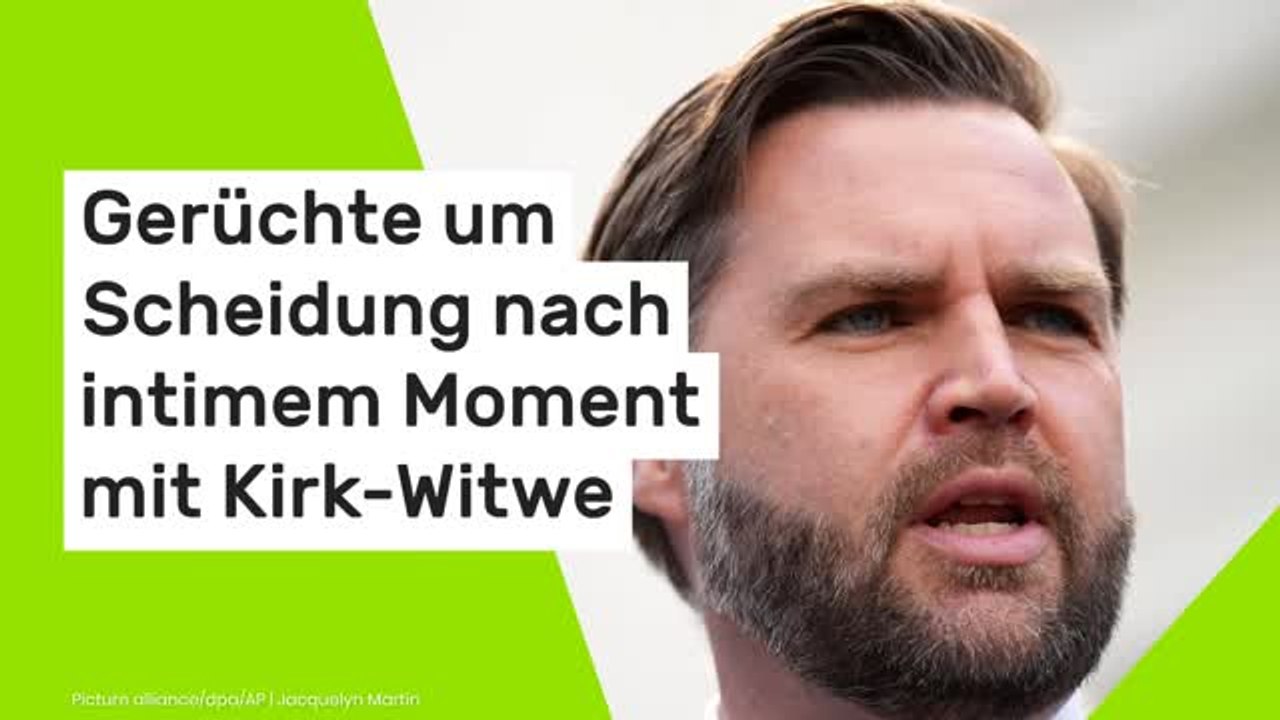 J.D. Vance: Gerüchte um Scheidung nach intimem Moment mit Kirk-Witwe Erika