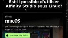 Est-il possible d'utiliser Affinity studio sous Linux?