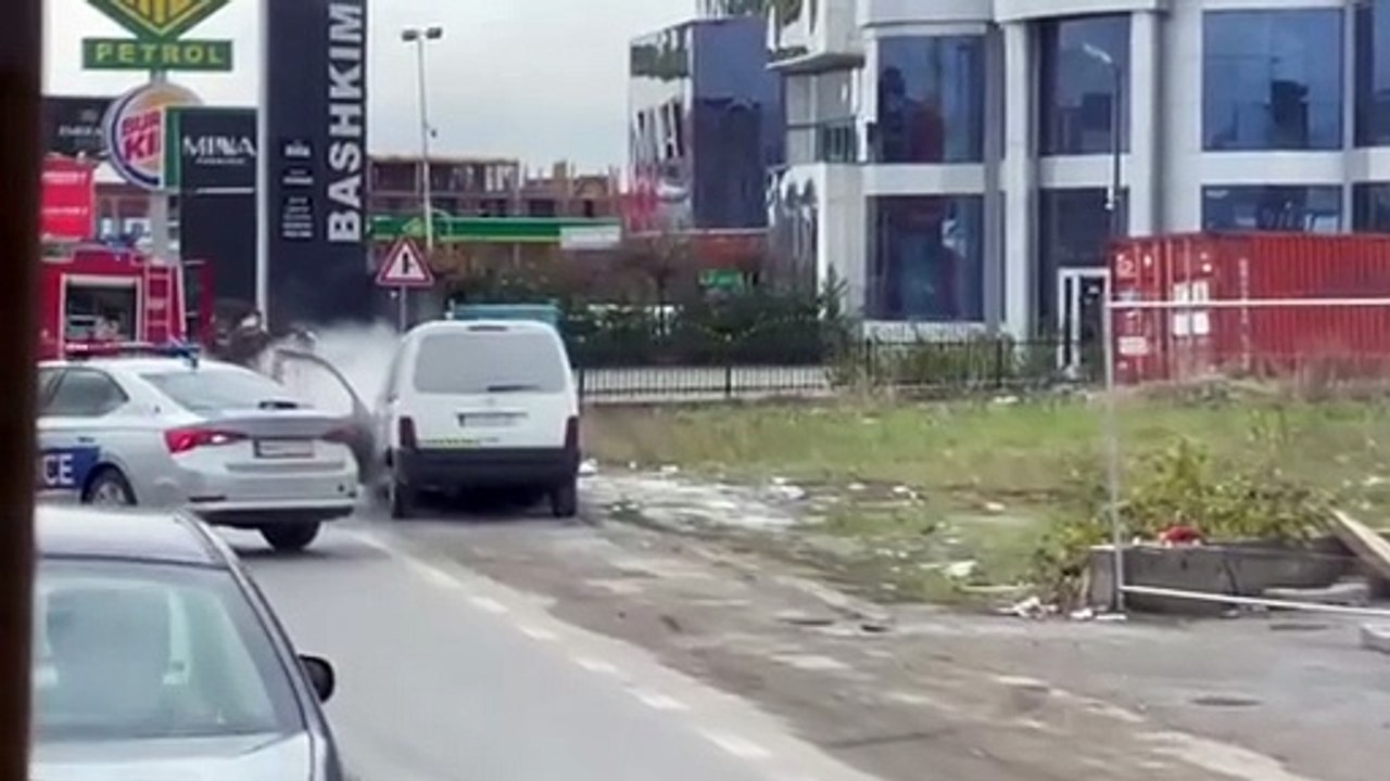 Digjet një automjet në Çagllavicë