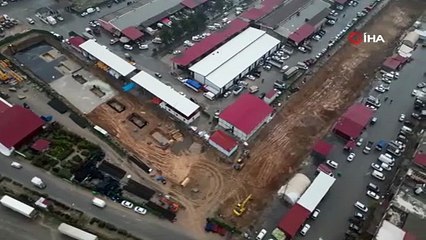 Asrın felaketinin yıktığı sanayi sitesinin son hali görüntülendi