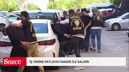 İş yerine patlayıcı maddeli saldırıya 10 tutuklama