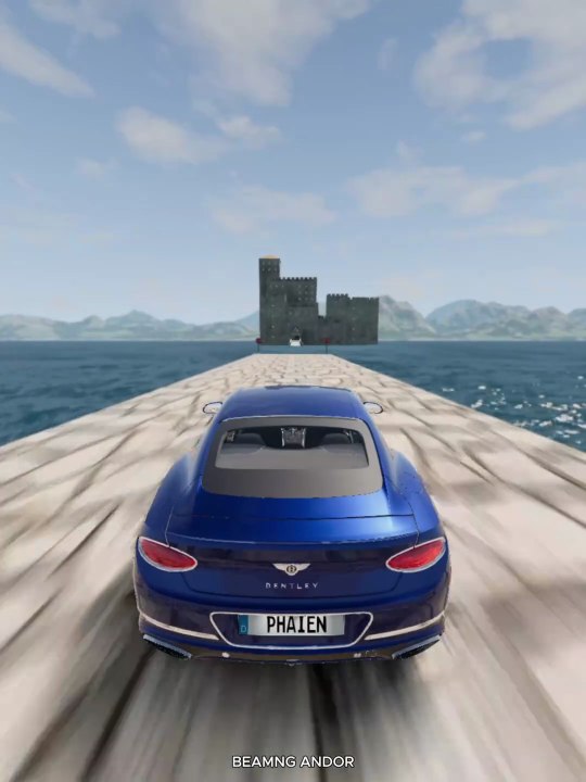 Voitures VS Saut impossible du château 3 - BeamNG.Drive