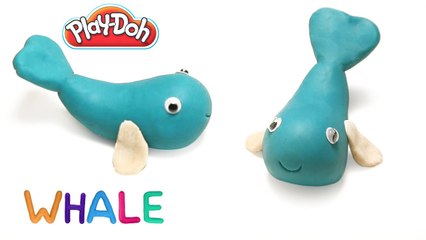 How to Make Play Doh Whale | Play Doh Animal | Play Doh Videos | Learn Play Doh