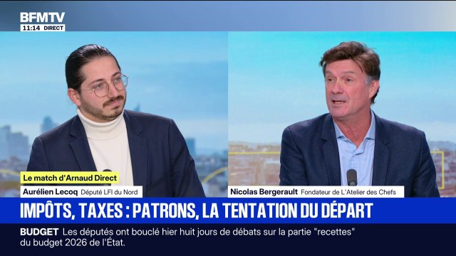 Taxes: Les entrepreneurs et les entreprises, c'est la force vive du pays , estime Nicolas Bergerault, fondateur de l'Atelier des Chefs