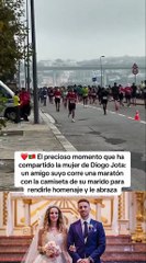 ¡Conmovedor homenaje! Amigo corrió una maratón con la camiseta de Diogo Jota (Video)