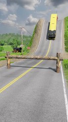 Realistic BeamNG Drive car crash physics. Watch in