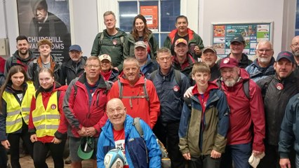 Tonbridge Juddians coach walks from Maidstone to their home pitch to support MND charity