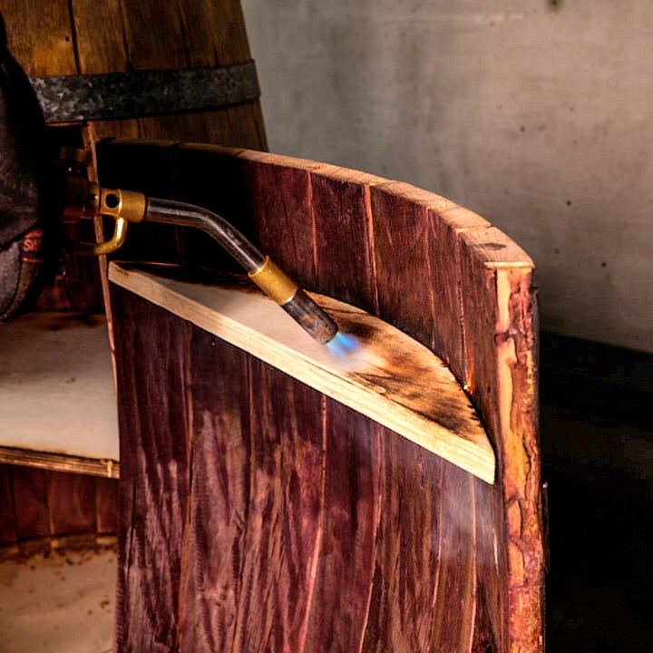 Admire this wine barrel being turned into an aw...