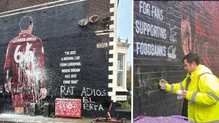 Vandalizan el mural de Trent en los aledaños de Anfield