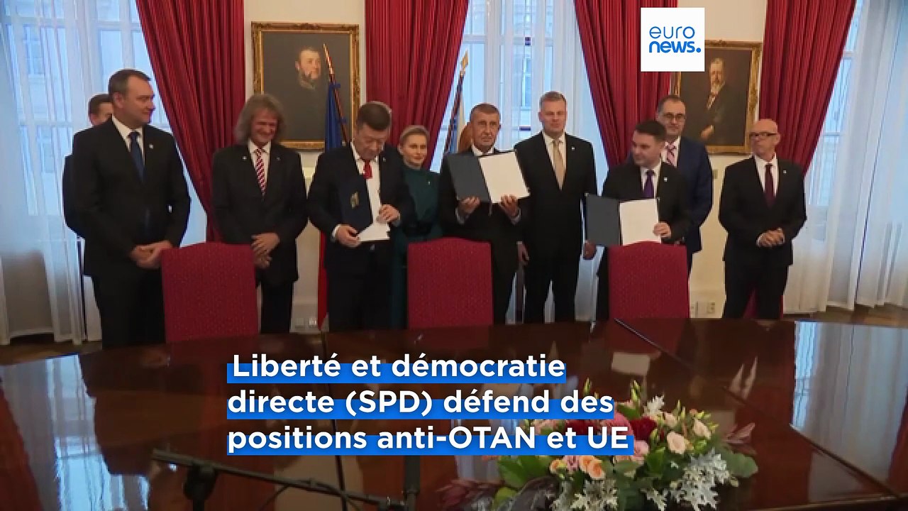 République tchèque : Andrej Babiš, vainqueur des législatives, signe un accord de coalition avec les partis de droite