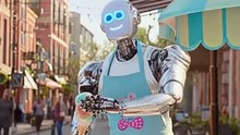 AI Robot Becomes an Ice Cream Seller 🍦🤖 | Funny AI Robot Story | Everyday with AI