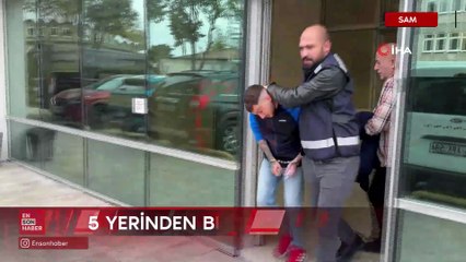 Samsun’da cezaevi ziyaretinden dönen arkadaşını bıçakladı, tutuklandı