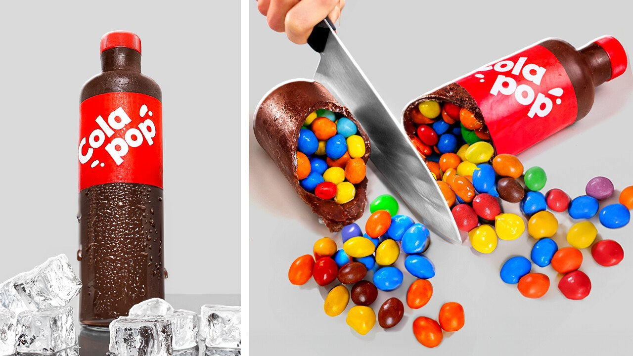 Unusual cake decorations and sweets 2 part