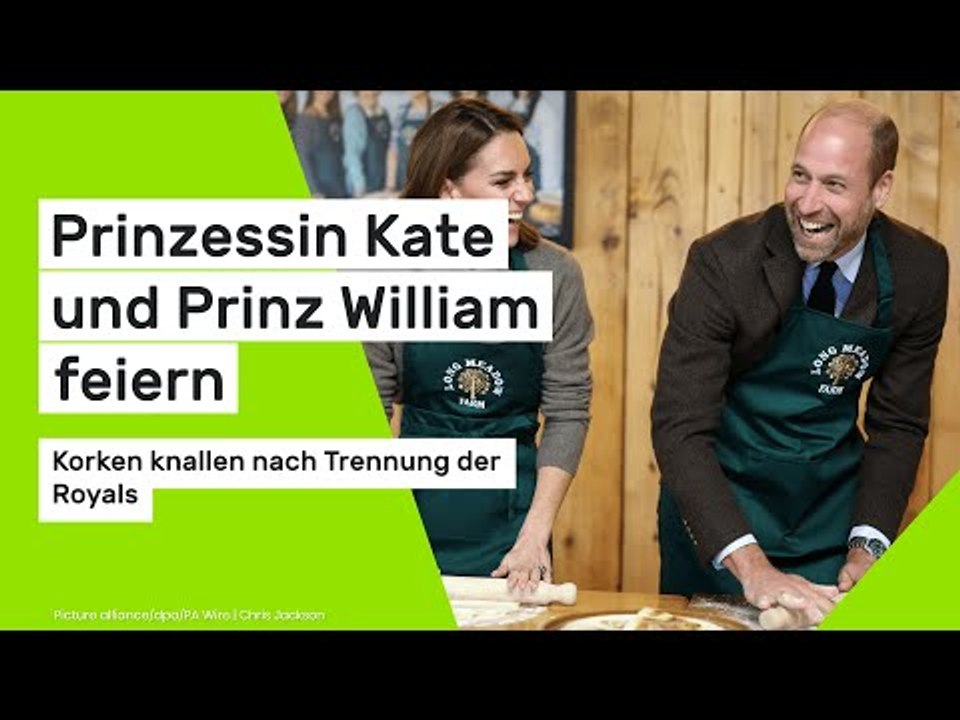 Prinzessin Kate und Prinz William feiern: Korken knallen nach Trennung der Royals