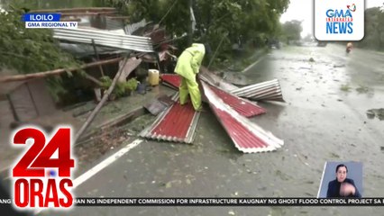 Nagbagsakang puno, nagdulot ng brownout o humambalang sa mga kalsada sa Northern Iloilo | 24 Oras
