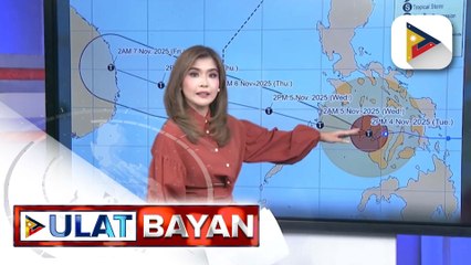 Bagyong #TinoPH, bahagyang humina at posibleng magl-andfall sa ika-6 na pagkakataon