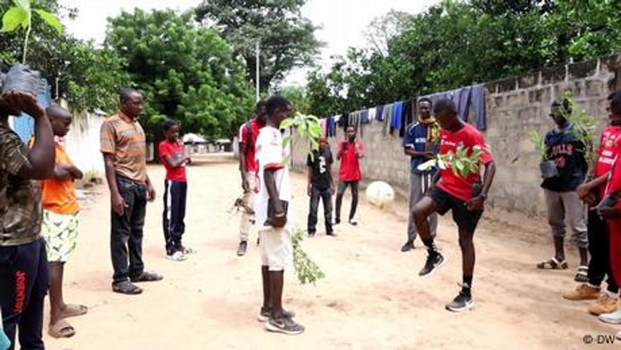 Scoring goals, planting trees: Gambia’s green football win