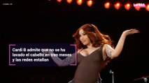 Cardi B admite que no se ha lavado el cabello en tres meses y las redes estallan