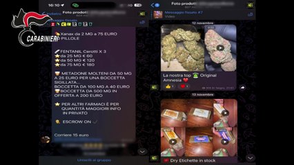 Droga ordinata sui social e pagata in criptovalute: 3 arresti (04.11.25)