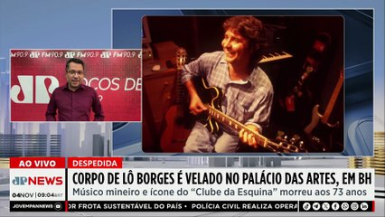 Corpo de Lô Borges é velado no Palácios das Artes, em BH