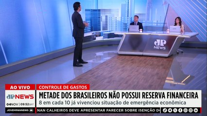 Quase metade dos brasileiros não tem reserva financeira para emergências; Ghani comenta
