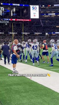 whole squad was hyped for Marshawn 💙 #DallasCowboys #NFL #MarshawnKneeland #shorts.
