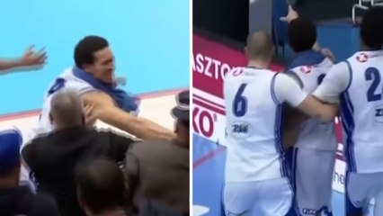 Brutal puñetazo de un ex NCAA a un aficionado en Hungría: ¡expulsado del equipo!