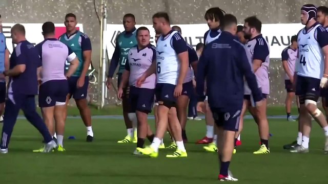 Toujours convalescent, Antoine Dupont s’est entraîné avec les Bleus à Marcoussis - Rugby - Tests - Bleus
