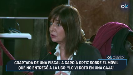 Coartada de una fiscal a García Ortiz sobre el móvil que no entregó a la UCO: "Lo vi roto en una caja"