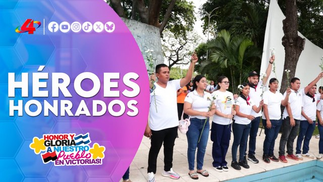 Homenaje: Juventud Sandinista 🌹 rinde tributo a Héroes y Mártires 🇳🇮 (Día de los Fieles Difuntos) ✅