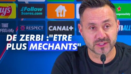 Ligue des champions - Pour De Zerbi, l'OM doit "être plus méchant"