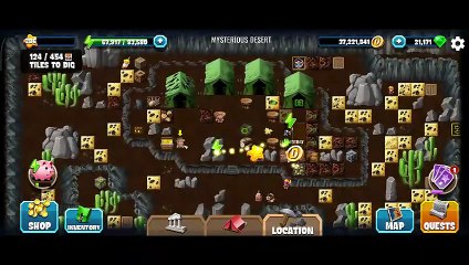 Diggy's Adventure, Mysterious Desert, Scouts: UFO Mystery, Tasks of the Story only.