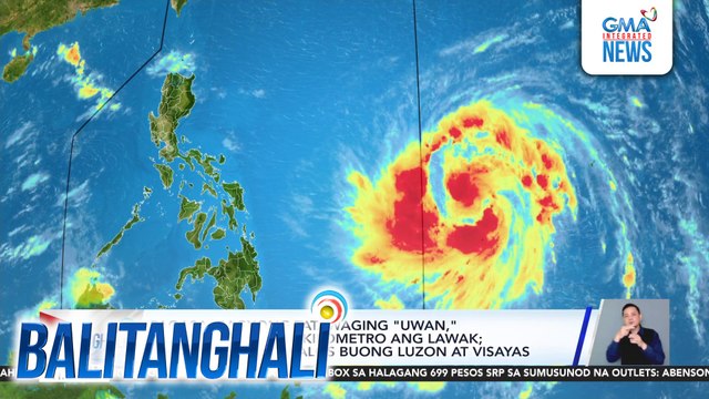PAGASA - Bagyong tatawaging Uwan, nasa mahigit 1,000 kilometro ang lawak; kasinglawak ng halos buong Luzon at Visayas | Balitanghali