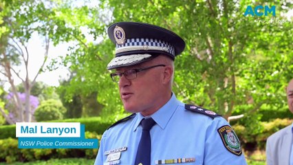 NSW Premier, Police Minister, Police Commissioner funding announcement in Tamworth