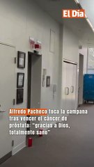 Alfredo Pacheco toca la campana tras vencer el cáncer de próstata: “gracias a Dios, totalmente sano”