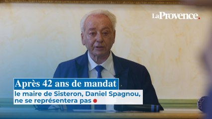 Après 42 ans de mandat, le maire de Sisteron Daniel Spagnou, ne se représentera pas
