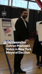 Zohran Mamdani Votes in New York Mayoral Election