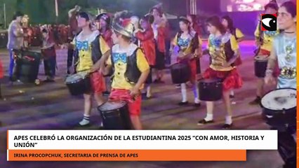 Apes celebró la organización de la Estudiantina 2025 “con amor, historia y unión”