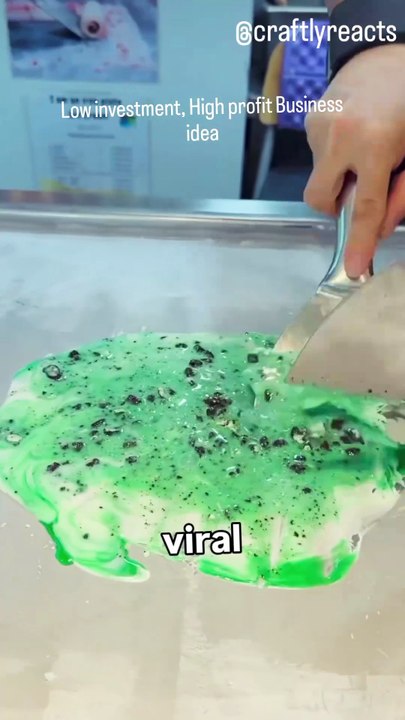 This ice cream roll trend is a money-maker 🍦 Fresh fruit, cold plates, and pure profit — would you try this business idea? 👇 Follow Craftly for more food & startup ideas 💼 #IceCreamRolls #ColdPlateIceCream #StreetFoodBusin Reacts | DIY videos | crafts