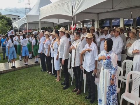 Chiriquí rinde homenaje a los símbolos patrios